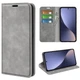 Чехол Taba Retro-Skin для Xiaomi Redmi 13 книжка с визитницей кожа PU серый - изображение 1
