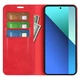Чехол Taba Retro-Skin для Xiaomi Redmi Note 13 Pro 4G книжка с визитницей кожа PU красный - изображение 2