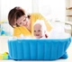 Надувная ванночка детская Intime Baby Bath Голубая - изображение 2