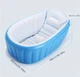 Надувная ванночка детская Intime Baby Bath Голубая - изображение 3