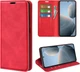 Чохол Taba Retro-Skin для Xiaomi Redmi 13 книжка з візитівкою шкіра PU червоний - зображення 1