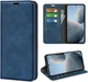 Чехол Taba Retro-Skin для Xiaomi Redmi 13 книжка с визитницей кожа PU синий - изображение 1