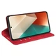 Чехол Taba Retro-Skin для Motorola Edge 50 Fusion книжка с визитницей кожа PU красный - изображение 3