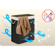 Bambusowy kosz na pranie Massido czarny 100 l (5903890625115) - obraz 7