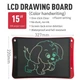 Кольоровий графічний планшет для малювання Writing Tablet 15" Red (М0955) - зображення 4