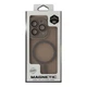 Чохол TPU+PC Magnetic Matte Camera Lens with Magsafe для iPhone 16 Pro Max Колір Dark Green - изображение 7