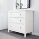 Комод ІКЕА HEMNES 108х96 см Біла пляма (80424745) - изображение 2