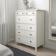 Комод ІКЕА HEMNES 108х131 см Біла пляма (60239273) - изображение 3