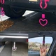 Цурикава сердечко белое с черным ремешком (японський поручень JDM) - изображение 2