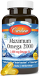 Максимальная Омега, Maximum Omega, Carlson Labs, 2000 мг, 60 капсул (CAR-17200) - изображение 1