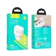 Мережевий зарядний пристрій Hoco N24 Victorious single port PD20W charger(EU) White - зображення 4