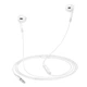 Наушники (проводные) Hoco для M109 Pure joy wire control earphones with microphone 3.5mm White - изображение 2