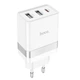 Мережевий зарядний пристрій Hoco N21 Pro Tourer PD30W (2A1C) charger(EU) White - зображення 1