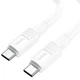 Кабель Hoco для X84 Type-C to Type-C Solid 60W charging data cable (L=1M) White - изображение 6