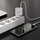 Мережевий зарядний пристрій Hoco N21 Pro Tourer PD30W (2A1C) charger(EU) White - зображення 8