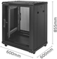 Szafa serwerowa Qoltec RACK 19" 15U 600 x 855 x 600 mm (5901878545196) - obraz 8