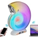 Беспроводная мини умная смарт колонка 4 в 1 с блютуз Conch Music Light, 256 режимов освещения AMZ 164-12328755 - изображение 5