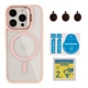 Чохол TPU+PC+Metal Stand Case with MagSafe and Camera Lenses для iPhone 16 Pro Max Колір Purple - зображення 11