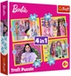 Пазли Trefl 4 в 1 (35,48,54,70) ел. - Веселий світ Барбі / Mattel, Barbie / Trefl / 207 елементів (34626) - изображение 1