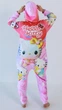 Кигуруми для девочки подростковый пижама плюшевый велюр Hello Kitty на рост 152 см - изображение 3