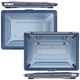 Противоударный чехол для MacBook Air 13.6" M2 M3 M4 A2681 A3113 A3240 (2022–2025) Mecha Shockproof Case blue синяя - изображение 4