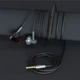 Наушники вкладыши 3.5mm проводные 1.2м с микрофоном стерео гарнитура для телефона смартфона ноутбука TN30 Gray - изображение 2