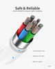 Кабель USB type C - USB type C (1m) PD 60 Вт провод быстрой зарядки для телефона KUULAA (KL-X19) White - изображение 4