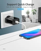 Кабель USB type C - USB type C (1m) PD 60 Вт провод быстрой зарядки для телефона KUULAA (KL-X19) White - изображение 8