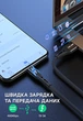 Кабель microUSB - USB (3m) провід швидкого заряджання для телефону USLION US0124 Black - зображення 4