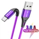 Кабель USB Type-C - USB (1m) провод быстрой зарядки для телефона USLION US0125 Purple - изображение 3