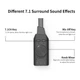 Зовнішня звукова карта USB 7.1 Channel адаптер 3.5mm для навушників та мікрофона Plextone GS3 Black - зображення 4