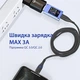 Кабель Micro USB - USB (2m) магнітний роз'єм 3.0 A Fast Charging дата-кабель для смартфона планшета швидкої зарядки та передачі даних USLION US0159 Black - зображення 2