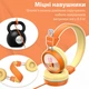 Детские накладные наушники с микрофоном проводная гарнитура New Bee KH20 Orange - изображение 4