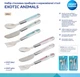 Набор столовых приборов Canpol Babies Exotic Animals металлический синий (9/477_blu2) - изображение 4