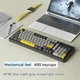 Игровая клавиатура Ajazz AF98 (97 клавиш, RGB-подсветка, USB-C, черно-желто-серая) - изображение 3