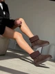 Угги для девочек натуральная замша с носочком Gifanni 37 Chocolate - изображение 4