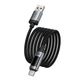 Кабель USB to Type-C з підтримкою швидкої зарядки 100W та цифровим дисплеєм HOCO U148 1.2м Чорний - зображення 7