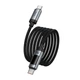 Кабель Type-C to Type-C с быстрой зарядкой 240W и цифровым дисплеем HOCO U148 1.2м Черный - изображение 7