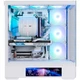Корпус Zalman p40 ds, White, Mid Tower, без бп, для atx / Micro atx / Mini itx, 1xType-C / 2xUSB 3.0, макс. cpu - 165 мм / vga - 420 мм, 4x120 мм argb, боковая и передняя панели из закаленного стекла, lcd экран (cpu / gpu / Time) - изображение 6