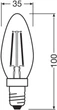 Светодиодная лампа OSRAM Filament B75 7,5W 1055Lm 2700K E14 (4099854568206) - изображение 4