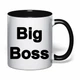 Чашка с печатью "Big Boss" (цвет чёрный) (32742) - изображение 2
