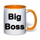 Чашка с печатью "Big Boss" (цвет оранжевый) (32747) - изображение 2