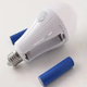 Аккумуляторная цокольная Е27 лампочка LED 2x18650, 20W светодиодная аварийная лампа на батарейках - изображение 4