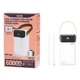 Павербанк Remax RPP-565 60000mAh PD20W/QC22.5W Power Bank Білий - зображення 13