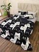 Одеяло холлофайбер Cappone из микрофибры Котики 200х220 см + 2 подушки 40х60 см - изображение 5