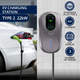Stacja ładowania Qoltec EV 2 w 1 Type 2 Hotel system 5 m (5901878524313) - obraz 5