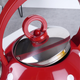 Czajnik Orion z gwizdkiem stalowy Czerwony w grochy 1.5 l (8592381131609) - obraz 5
