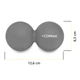 Масажний м'яч Cornix Lacrosse DuoBall 6.3 x 12.6 см XR-0115 Grey - зображення 7