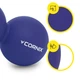 Масажний м'яч Cornix Lacrosse DuoBall 6.3 x 12.6 см XR-0109 Navy Blue - зображення 5