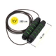 Скакалка скоростная для кроссфита Cornix Speed Rope Classic с отягощением XR-0352 Black/Green - изображение 2